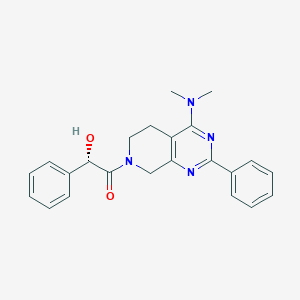 molecular formula C23H24N4O2 B5301604 (1S)-2-[4-(dimethylamino)-2-phenyl-5,8-dihydropyrido[3,4-d]pyrimidin-7(6H)-yl]-2-oxo-1-phenylethanol 