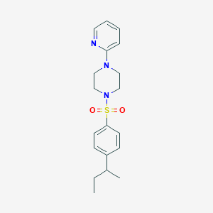 molecular formula C19H25N3O2S B5301654 1-[(4-sec-butylphenyl)sulfonyl]-4-(2-pyridinyl)piperazine 