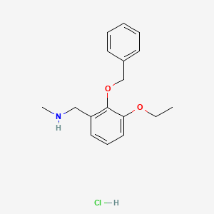 molecular formula C17H22ClNO2 B5301705 [2-(benzyloxy)-3-ethoxybenzyl]methylamine hydrochloride 
