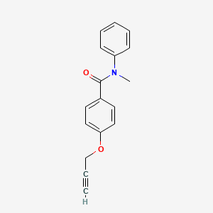 molecular formula C17H15NO2 B5301803 N-methyl-N-phenyl-4-(2-propyn-1-yloxy)benzamide 