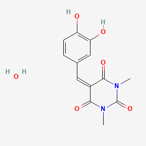 molecular formula C13H14N2O6 B5301899 5-(3,4-dihydroxybenzylidene)-1,3-dimethyl-2,4,6(1H,3H,5H)-pyrimidinetrione hydrate 