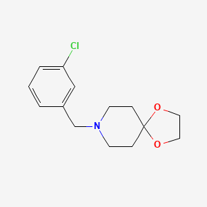 molecular formula C14H18ClNO2 B5301910 8-(3-chlorobenzyl)-1,4-dioxa-8-azaspiro[4.5]decane 