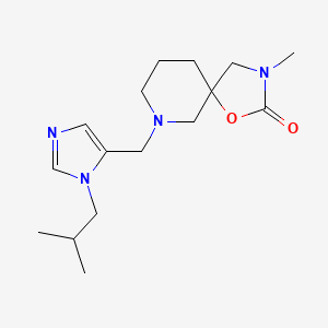 molecular formula C16H26N4O2 B5302018 7-[(1-isobutyl-1H-imidazol-5-yl)methyl]-3-methyl-1-oxa-3,7-diazaspiro[4.5]decan-2-one 