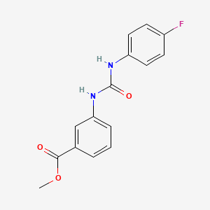 molecular formula C15H13FN2O3 B5302043 methyl 3-({[(4-fluorophenyl)amino]carbonyl}amino)benzoate 