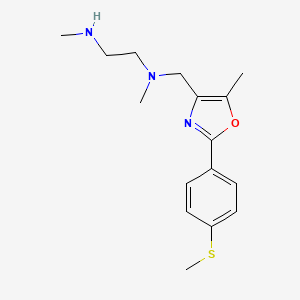 molecular formula C16H23N3OS B5302059 N,N'-dimethyl-N-({5-methyl-2-[4-(methylthio)phenyl]-1,3-oxazol-4-yl}methyl)-1,2-ethanediamine dihydrochloride 
