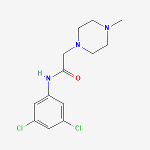 molecular formula C13H17Cl2N3O B5302078 N-(3,5-dichlorophenyl)-2-(4-methyl-1-piperazinyl)acetamide 