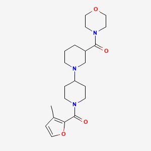 molecular formula C21H31N3O4 B5302101 1'-(3-methyl-2-furoyl)-3-(morpholin-4-ylcarbonyl)-1,4'-bipiperidine 