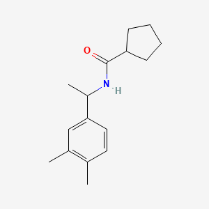 N-[1-(3,4-dimethylphenyl)ethyl]cyclopentanecarboxamide