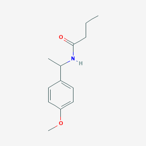molecular formula C13H19NO2 B5302175 N-[1-(4-methoxyphenyl)ethyl]butanamide 