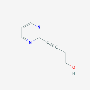 molecular formula C8H8N2O B053022 4-(2-Pyrimidinyl)-3-butynol CAS No. 121356-77-2
