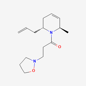 molecular formula C15H24N2O2 B5302202 (2R*,6R*)-2-allyl-1-(3-isoxazolidin-2-ylpropanoyl)-6-methyl-1,2,3,6-tetrahydropyridine 