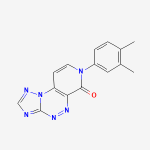 molecular formula C15H12N6O B5302237 7-(3,4-dimethylphenyl)pyrido[4,3-e][1,2,4]triazolo[5,1-c][1,2,4]triazin-6(7H)-one 