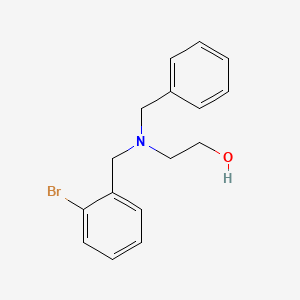 molecular formula C16H18BrNO B5302270 2-[benzyl(2-bromobenzyl)amino]ethanol 