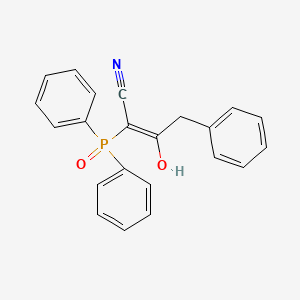 molecular formula C22H18NO2P B5302295 2-(diphenylphosphoryl)-3-hydroxy-4-phenyl-2-butenenitrile 