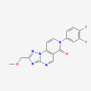 molecular formula C16H11F2N5O2 B5302303 7-(3,4-difluorophenyl)-2-(methoxymethyl)pyrido[3,4-e][1,2,4]triazolo[1,5-a]pyrimidin-6(7H)-one 