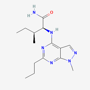 N~2~-(1-methyl-6-propyl-1H-pyrazolo[3,4-d]pyrimidin-4-yl)-L-isoleucinamide