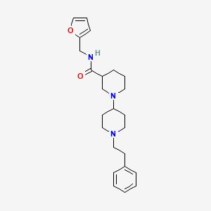 N-(2-furylmethyl)-1'-(2-phenylethyl)-1,4'-bipiperidine-3-carboxamide