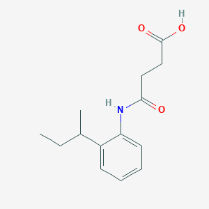 molecular formula C14H19NO3 B5302402 4-[(2-sec-butylphenyl)amino]-4-oxobutanoic acid 