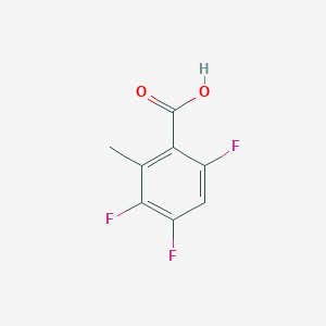 molecular formula C8H5F3O2 B053025 2-Methyl-3,4,6-trifluorobenzoic acid CAS No. 119916-22-2