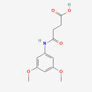 molecular formula C12H15NO5 B5302510 4-[(3,5-dimethoxyphenyl)amino]-4-oxobutanoic acid 