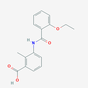 molecular formula C17H17NO4 B5302535 3-[(2-ethoxybenzoyl)amino]-2-methylbenzoic acid 