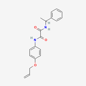 molecular formula C19H20N2O3 B5302625 N-[4-(allyloxy)phenyl]-N'-(1-phenylethyl)ethanediamide 