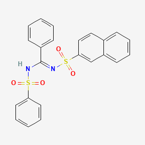 N-(2-naphthylsulfonyl)-N'-(phenylsulfonyl)benzenecarboximidamide