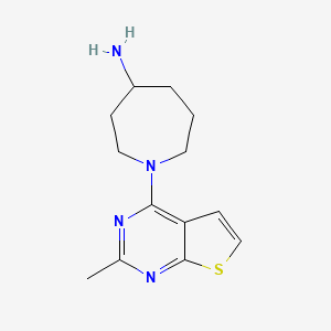 molecular formula C13H18N4S B5302699 1-(2-methylthieno[2,3-d]pyrimidin-4-yl)-4-azepanamine dihydrochloride 