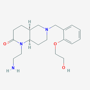 rel-(4aS,8aR)-1-(2-aminoethyl)-6-[2-(2-hydroxyethoxy)benzyl]octahydro-1,6-naphthyridin-2(1H)-one dihydrochloride