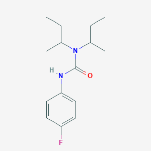 molecular formula C15H23FN2O B5302717 N,N-di-sec-butyl-N'-(4-fluorophenyl)urea 