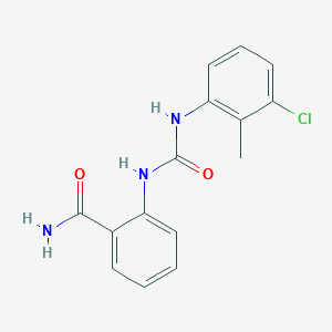 molecular formula C15H14ClN3O2 B5302880 2-({[(3-chloro-2-methylphenyl)amino]carbonyl}amino)benzamide 