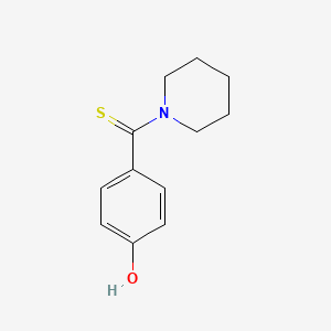 molecular formula C12H15NOS B5302920 4-(1-piperidinylcarbonothioyl)phenol CAS No. 58563-55-6
