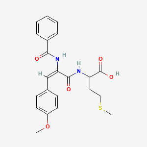 molecular formula C22H24N2O5S B5302925 N-[2-(benzoylamino)-3-(4-methoxyphenyl)acryloyl]methionine 