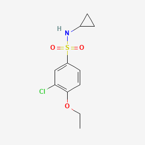 molecular formula C11H14ClNO3S B5303013 3-chloro-N-cyclopropyl-4-ethoxybenzenesulfonamide 