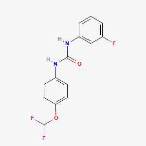 N-[4-(difluoromethoxy)phenyl]-N'-(3-fluorophenyl)urea