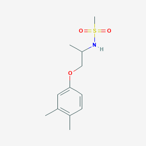 molecular formula C12H19NO3S B5303111 N-[2-(3,4-dimethylphenoxy)-1-methylethyl]methanesulfonamide 