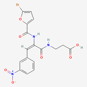 N-[2-[(5-bromo-2-furoyl)amino]-3-(3-nitrophenyl)acryloyl]-beta-alanine