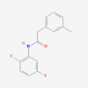 molecular formula C15H13F2NO B5303236 N-(2,5-difluorophenyl)-2-(3-methylphenyl)acetamide 