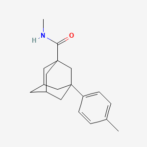 molecular formula C19H25NO B5303342 N-methyl-3-(4-methylphenyl)-1-adamantanecarboxamide 