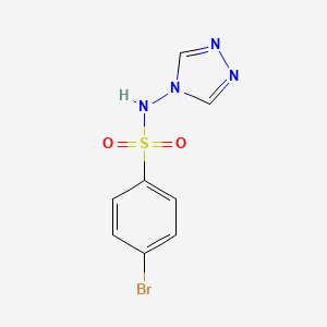 molecular formula C8H7BrN4O2S B5303356 4-bromo-N-4H-1,2,4-triazol-4-ylbenzenesulfonamide 