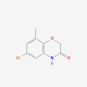molecular formula C9H8BrNO2 B053034 6-Bromo-8-methyl-2H-1,4-benzoxazin-3(4H)-one CAS No. 121564-97-4