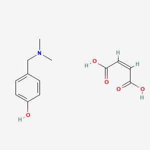 molecular formula C13H17NO5 B5303437 4-[(dimethylamino)methyl]phenol 2-butenedioate (salt) 