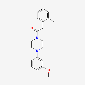 molecular formula C20H24N2O2 B5303489 1-(3-methoxyphenyl)-4-[(2-methylphenyl)acetyl]piperazine 