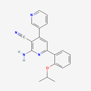 molecular formula C20H18N4O B5303528 2'-amino-6'-(2-isopropoxyphenyl)-3,4'-bipyridine-3'-carbonitrile 
