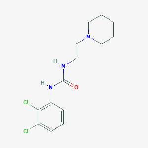 molecular formula C14H19Cl2N3O B5303631 N-(2,3-dichlorophenyl)-N'-[2-(1-piperidinyl)ethyl]urea 