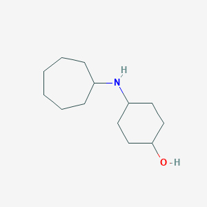 molecular formula C13H25NO B5303685 4-(cycloheptylamino)cyclohexanol 
