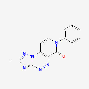 molecular formula C14H10N6O B5303694 2-methyl-7-phenylpyrido[4,3-e][1,2,4]triazolo[5,1-c][1,2,4]triazin-6(7H)-one 