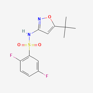 molecular formula C13H14F2N2O3S B5303763 N-(5-tert-butyl-3-isoxazolyl)-2,5-difluorobenzenesulfonamide 