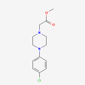 molecular formula C13H17ClN2O2 B5303805 methyl [4-(4-chlorophenyl)-1-piperazinyl]acetate 