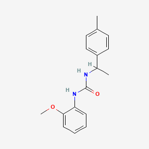 molecular formula C17H20N2O2 B5303826 N-(2-methoxyphenyl)-N'-[1-(4-methylphenyl)ethyl]urea 